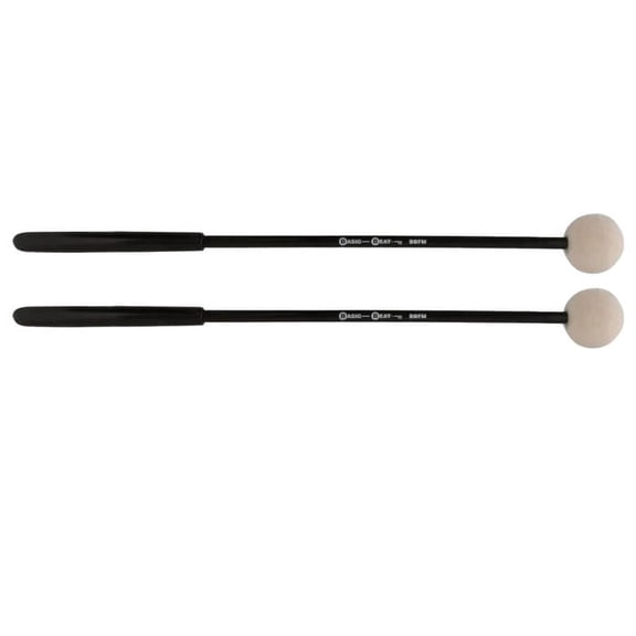 Basic Beat Orff BBFM Medium Wool Felt Mallets, Pair