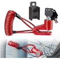 thumbnail image 1 of Verrou de Frein à Disque Universel Vélo Antivol Verrou de Disque Route de Montagne VTT Cyclisme Rotor Verrou de Roue de Frein à Disque avec Câble de Rappel, 1 of 7
