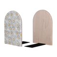 thumbnail image 2 of Hirioo Daisies Flowers for Bookends Decorative Bookends for Shelves for Home or Office, Non-Slip Base, 2 of 8