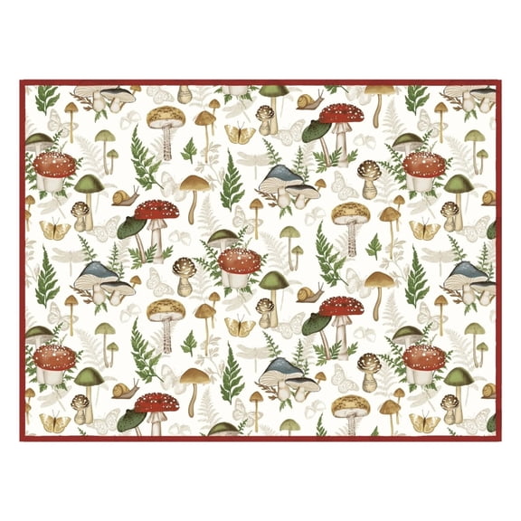 Kay Dee Designs Botanical Mushrooms, Ferns, Insects Countertop Microfiber Drying Mat