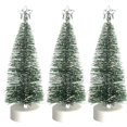 thumbnail image 1 of Mini Artificial Sisal Snow Christmas Trees Ornaments Bottle Brush Tree For Crafts Decor Table Top Decorations, 1 of 4