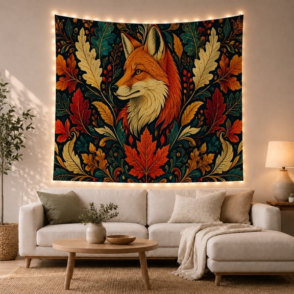 Profile Facing Left with Burnt Rust Accented Creamy, Mystical Fantasy for Space Lovers, Galaxy Room Decor, Mother'S Day Gift, Tapestry Wall Hanging for Bedroom and Dorm
