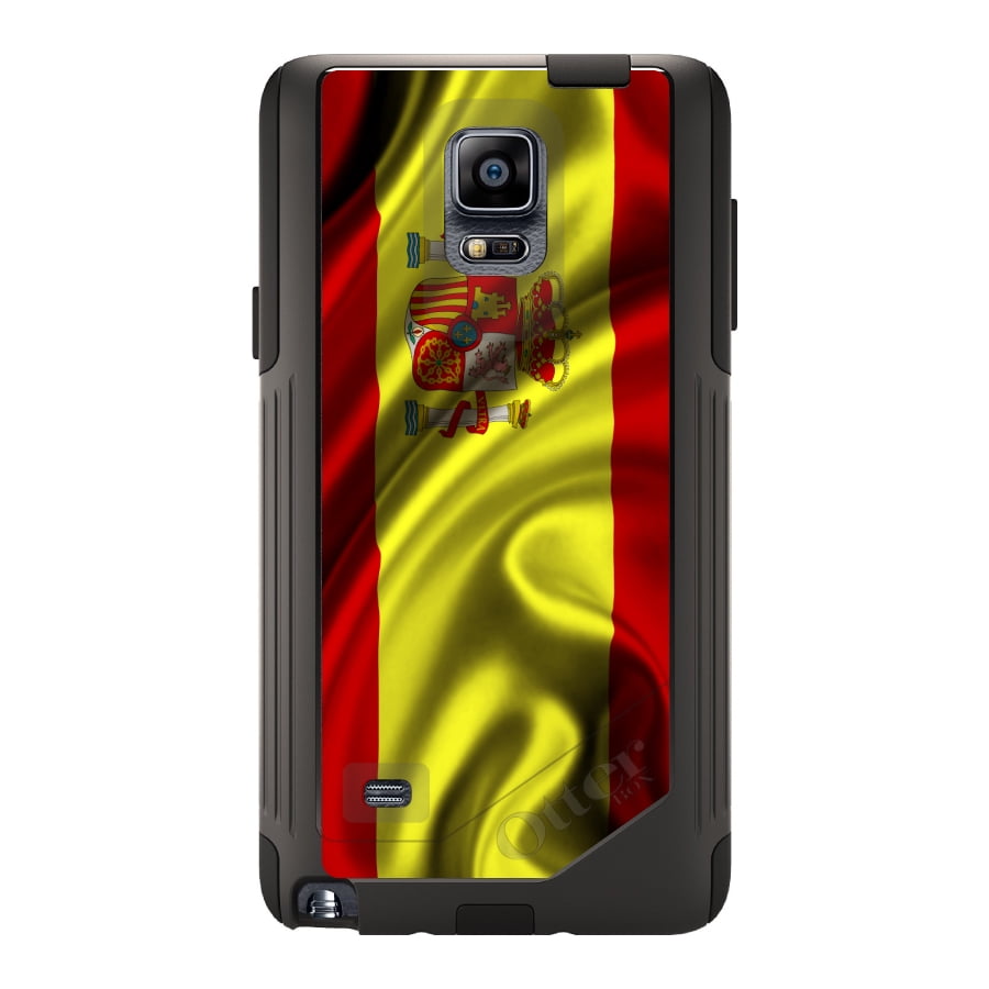 DistinctInk Custom Black OtterBox Commuter Series Case for Samsung Galaxy Note 4...