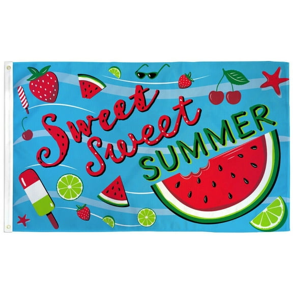 Sweet Summer Flag 3x5ft Seasonal Decor Holiday House Flag 100D