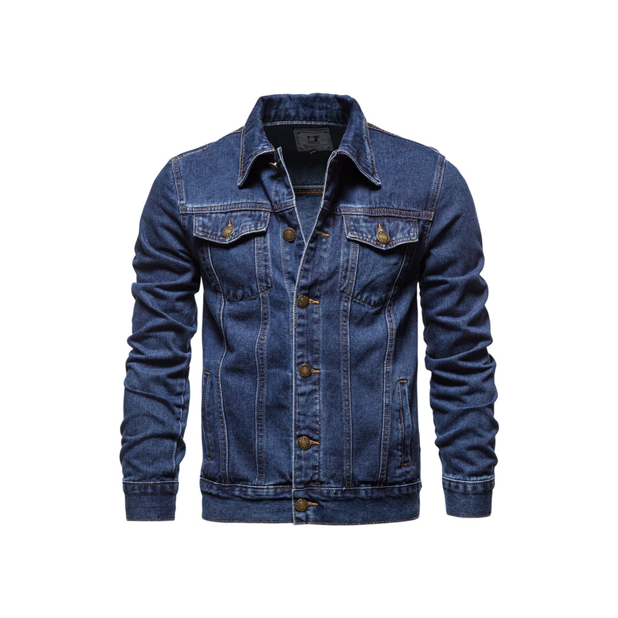 Tecovas | Men's Denim Trucker Jacket | Dark Blue L