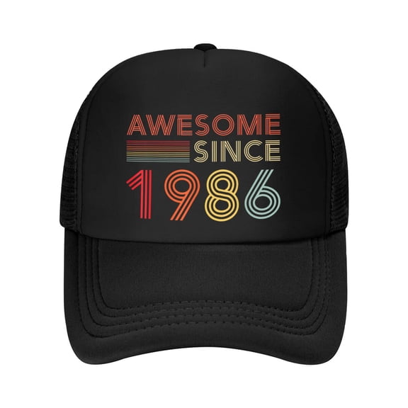 40 Birthday Decorations Men 40yr Awesome 1986 40th Birthday Baseball Cap