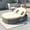 Beige, variant on Harper & Bright Designs Patio Wicker Outdoor Sunbed Daybed, 2 Person Adjustable Rattan Reclining Lounge Chair with Cushions and Pillows for Swimming Pool Balcony, Gray