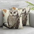 thumbnail image 3 of Chilfamy Owl Tree Branch Leaves Pillow Covers for Couch Sofa Indoor Outdoor Soft and Durable 1PC 20x20in, 3 of 5