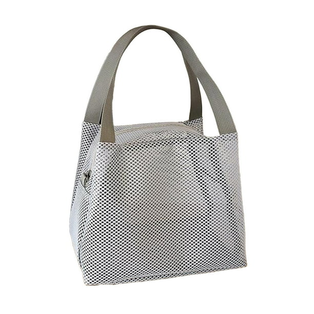 Neceser de viaje de malla transpirable, organizador de ducha de secado rápido, bolsa de playa para piscina, gimnasio o baño, bolsa de transporte portátil para champú, jabón, toallas y accesorios.