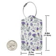thumbnail image 4 of Disketp 4 PCS Luggage Tag for Suitcase,Lavender Bicycle Leather Baggage Tag with Stainless Steel Loop Privacy Cover for Women Men Girls, 4 of 5