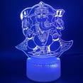 thumbnail image 3 of Lámpara LED LED 3D con forma de cabeza de elefante indio con luz nocturna, 3 of 3