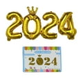 thumbnail image 1 of LCXmlly Party Photo Backdrop Bright Color Number Balloon Decoration Inflatable Widely Used 2024 New Year Party Ornament, 1 of 9