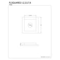 thumbnail image 2 of Kingston Brass FLSQUARE5 Claremont Heavy Duty Square Solid Cast Brass Shower Flange, Oil Rubbed Bronze, 2 of 2