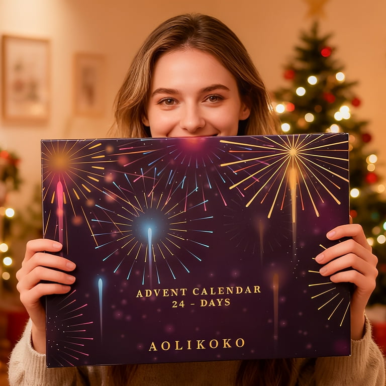 Makeup Advent Calendar 2025,24 Days Christmas Makeup Kits for