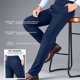 thumbnail image 5 of Ceisia Men's Relaxed Linen Pinstripe Gift Casual Pants Breathable Seam Pleat Design Multi-Color, 5 of 6
