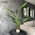 thumbnail image 3 of Planta artificial decorativa moderna con maceta Ave de paraíso sin flor grande de 150cm de alto Artego para hogar sala comercio oficina, 3 of 8
