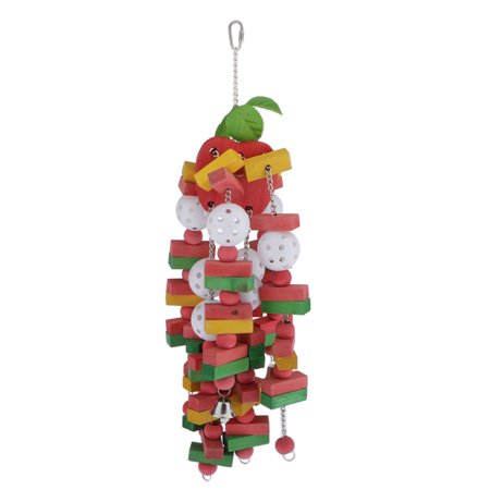 Bird Toys Hanging Pet Cage Toy Hanging Perch Toy For Parakeets Cockiels, Conures, Macaws, s, , Finches