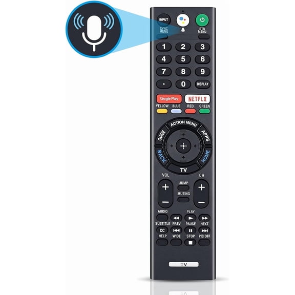 New RMF-TX300U Voice Remote Control for Sony 4K Smart LED TV HDTV Bravia XBR-43X800E XBR-49X800E XBR-55X800E XBR-55X806E XBR-65X850E 149331811 KDL-50W800C KDL-55W800C KDL-65W800C