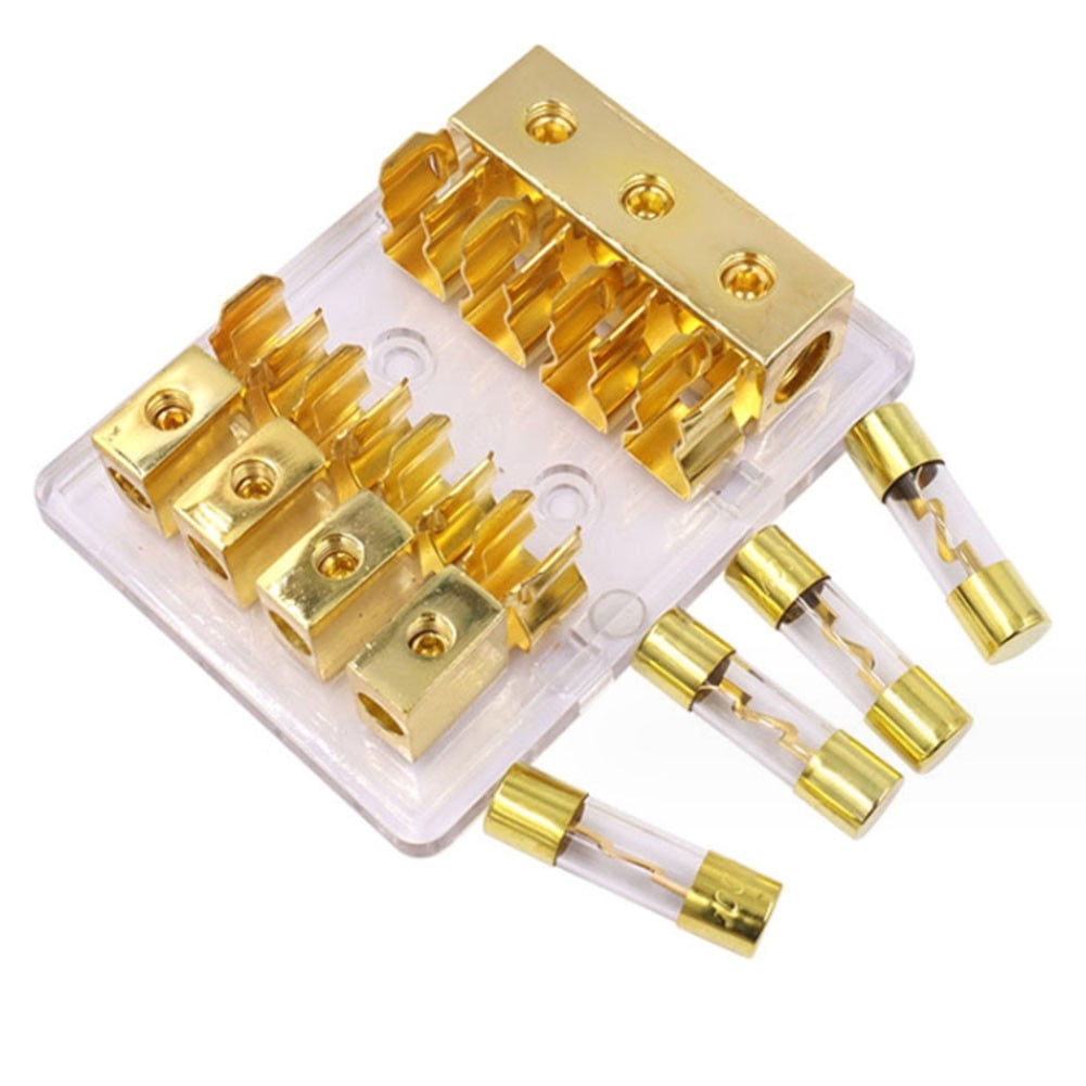 Fuse Holders 2/3/4 Position Agu Fuse Holder Instrument Bracket Distribution Block Fuse 60A Electrical Equipment Fuse Accessories