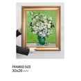 thumbnail image 6 of DECORARTS - Pink Roses in a Vase - Vincent Van Gogh. Giclee Print on Canvas with matching Golden-relief Framed Wall Art. Total with Framed size: 30x26, 6 of 7