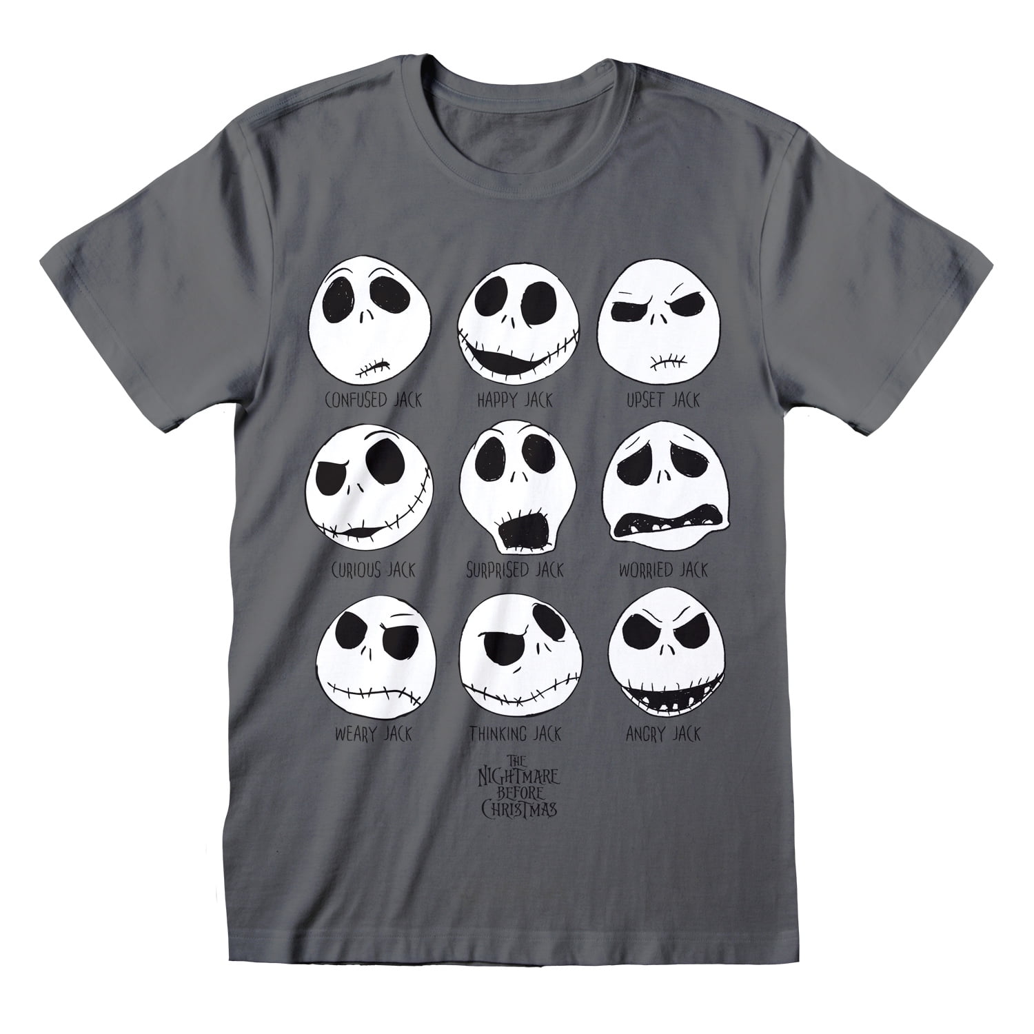 Nightmare Before Christmas Unisex Adult Jack Skellington TShirt