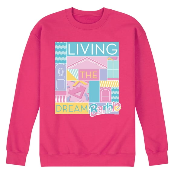 Barbie - Loving & Living the Dream - Men's Crew Neck Fleece Pullover
