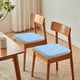 thumbnail image 5 of Cojín de espuma para silla de comedor, cuadrado de 34 cm con respaldo antideslizante para mayor comodidad y soporte, ideal para cocina, oficina y coche. Gris claro o azul cielo. Aestivo |, 5 of 8