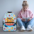 thumbnail image 2 of Aplkyhs Summer Capybara School Backpack for Boys Girls Ages 6-18 Elementary Middle High School Students Large Capacity Lightweight Water Resistant for Daily School, 2 of 7