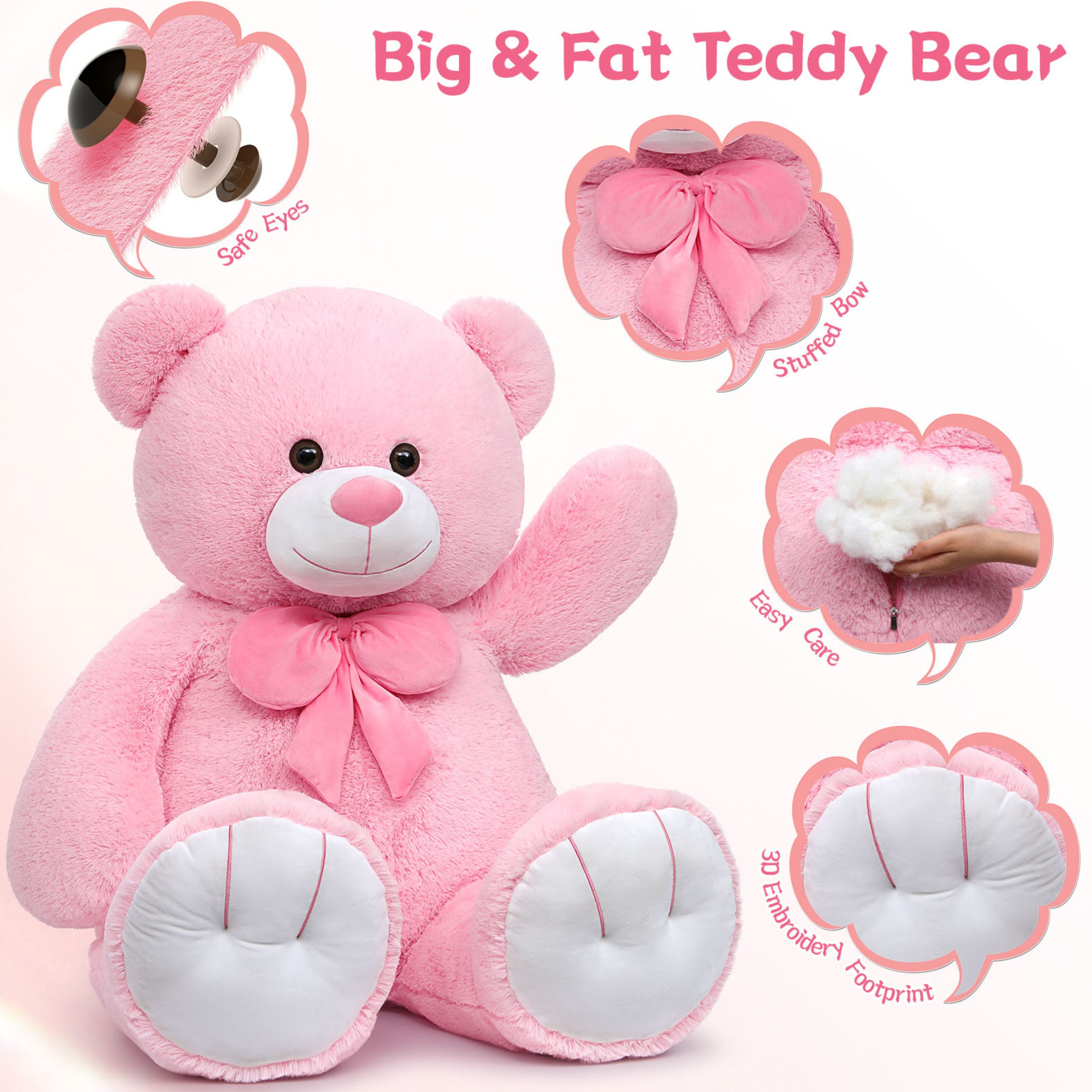 Tezituor 4ft Giant Teddy Bear Plush Toy photo 5