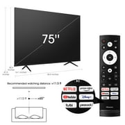 Hisense 75-Inch Class A6 Series Dolby Vision HDR 4K UHD Google Smart TV (75A6H)
