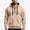Khaki ①, variant on Chiccall Mens Hoodie with Zipper Pocket Drawstring Quarter Zip Long Sleeve Hooded Sweatshirts Casual Athletic Sweatshirts