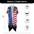 thumbnail image 6 of HELLHERO American Flag Summer Beach Cover Ups Breathable High Quality Fabrics Quick Dry Bathing Suit Cover Up, 6 of 6