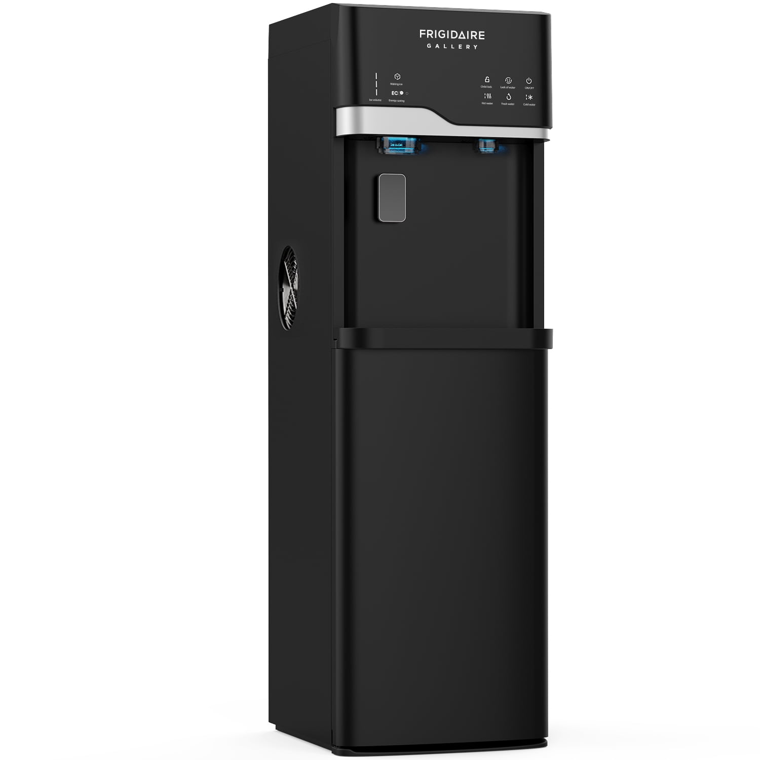 Frigidaire Gallery 3-in-1 Bottom Load Hot & Cold Water Cooler with Built-in Bullet Ice Maker, Digital Control Panel, Fast Ice Production