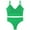 Green, variant on snilers Sports Bras for Women U Back Bra and Panties 2 Piece Sets Push Up Bra with Bikini Thong Solid Color Sports Underwear Set