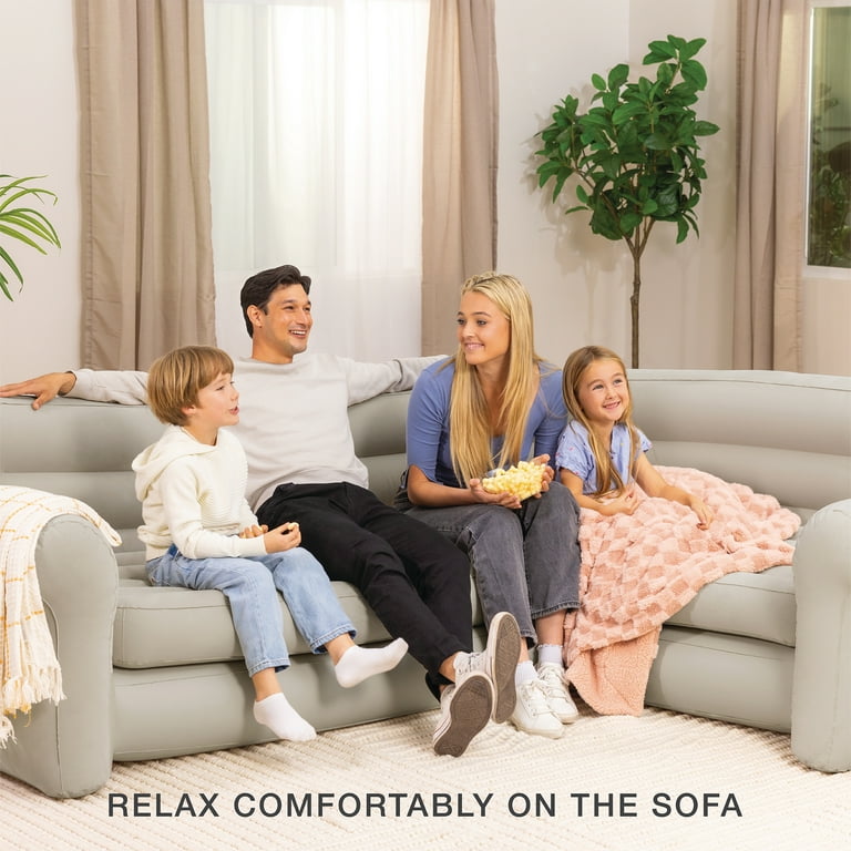 Intex Inflatable Corner Couch Sofa Lounger, Air Inflatable