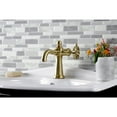 thumbnail image 3 of Kingston Brass KS3547RX Belknap One-Handle Single-Hole Bathroom Faucet with Push Pop-Up Drain, Brushed Brass, 3 of 7