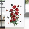 thumbnail image 4 of Valentine's Day Heart Rose Wall Decal - Self-Adhesive Heart-Shaped Rose Stickers Easy To Apply And Remove Reusable Decor For Bedroom Living Room Office - For Couples Lovers, 4 of 5