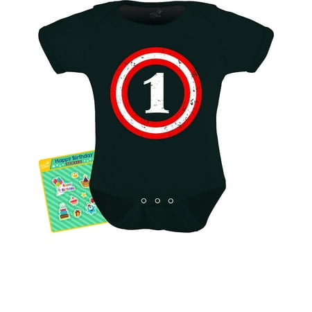 

Tstars Boys Unisex 1st Birthday Gift for 1 Year Old Captain Birthday Gifts for Baby Boy Gift for One Year Old Birthday Party Birthday B Day Infant Baby Bodysuit