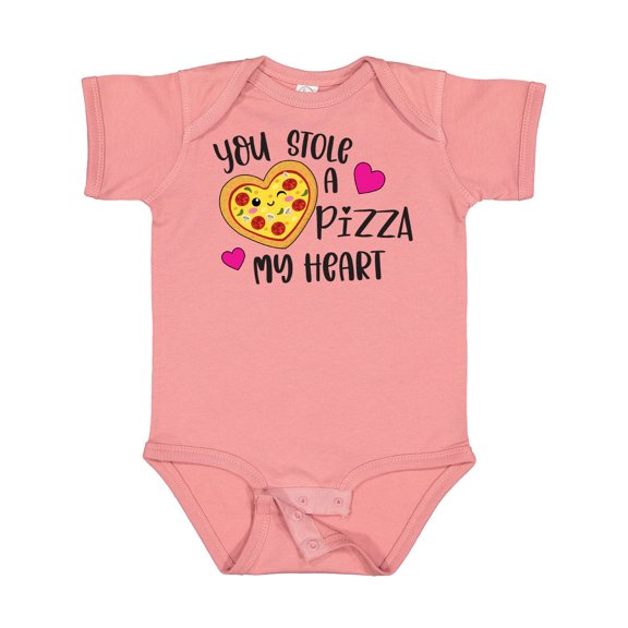 Inktastic Valentine's Day You Stole a Pizza of My Heart Boys or Girls Baby Bodysuit