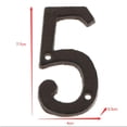 thumbnail image 2 of Letrero de Puerta con Números de Dirección de Hierro de 4 Y 5 Dígitos para Valla de Pared, 2 of 9