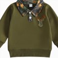 thumbnail image 4 of Gerichy Toddler Baby Boy Christmas Sweatshirt Button Shirt Lapel Pullover Top Fall Winter Outfit 6M-4T, 4 of 4