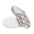 thumbnail image 3 of Yiaed Cute Baseball Print Slippers Fuzzy Warm Cozy Slippers Non Slip House Slippers For Indoor Outdoor Slippers House Slippers-37/38, 3 of 7