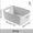 Grey-L, variant on 1PC Storage Basket, Three Sizes Rectangular Storage Boxes Portable Storage Basket Suitable for Kitchen, Bedroom, Office