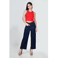 thumbnail image 1 of Jeans culotte con bolsillos frontales Juvenil, 6859 (Mezclilla tono oscuro) azul oscuro 13, 1 of 4