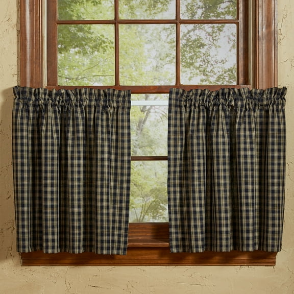 Park Designs Navy Sturbridge Window Tiers