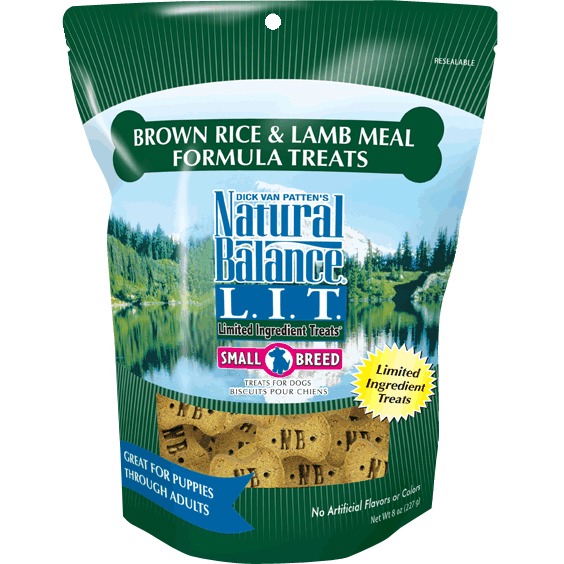 Natural Balance L.I.T. Limited Ingredient Treats Brown Rice & Lamb Meal