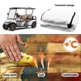 thumbnail image 6 of Uourmeti Golf Cart Seat Cover with Pockets Terry Cloth, Compatible with Sports Club Car Golf Cart, for EZGO 2 Passenger, Bald Eagle Patriotic, 6 of 8