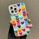 thumbnail image 2 of Funda para teléfono con pintura al óleo y corazón de amor rosa para iPhone 16, fundas para iPhone 14, 15 Pro Max, 11, 12, 13 Mini, XS, XR, X, 7, 8 Plus, SE2, carcasa trasera, 2 of 5