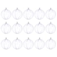 thumbnail image 2 of hengzirui Xmas Decors 15 Pcs Christmas Hollow Ball Pendant Transparent Ball Plastic Fillable Ball Ornament, 2 of 6
