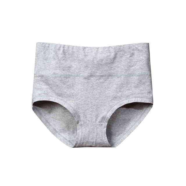 Qarigey Ropa interior de mujer Bragas de algodón de cintura alta Chica Embarazada Calzoncillos elásticos de color sólido, Rojo, L Prendas para la parte inferior del cuerpo Gris XXL